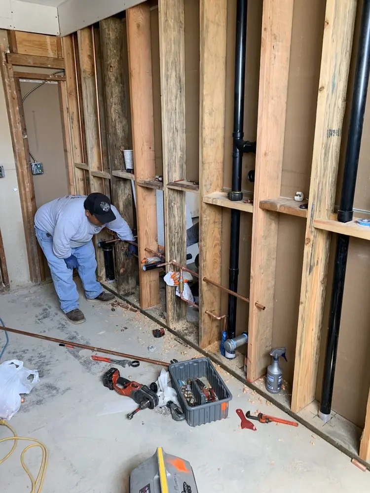 Commercial rough-in plumbing for Gas Line Repair in Beachwood